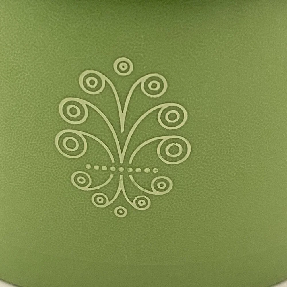 Tupperware Avocado Green Servalier Canister Container 1298-16 Vintage